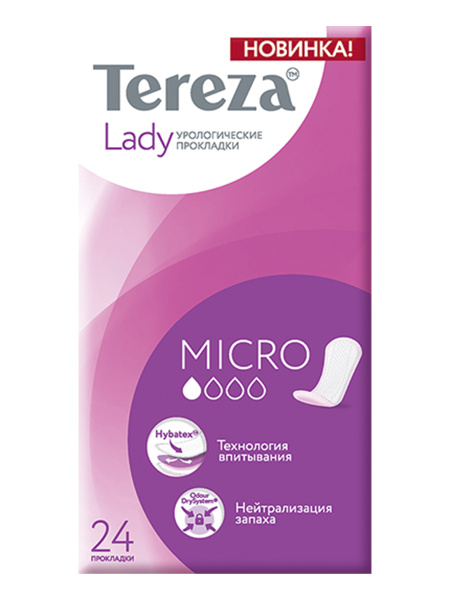 Прокладки урологические для женщин TerezaLady Micro 24 шт (1 уп) Тереза ...