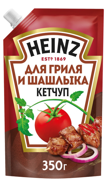 Кетчуп томатный Heinz для гриля и шашлыка, 350 г купить на OZON по ...