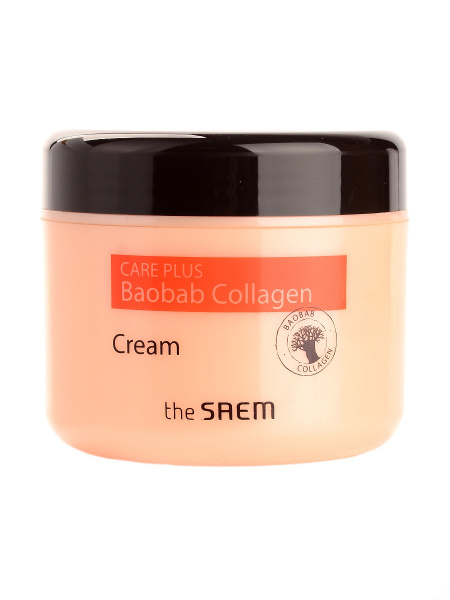 THE SAEM Крем коллагеновый баобаб Care Plus Baobab Collagen Cream 100мл ...