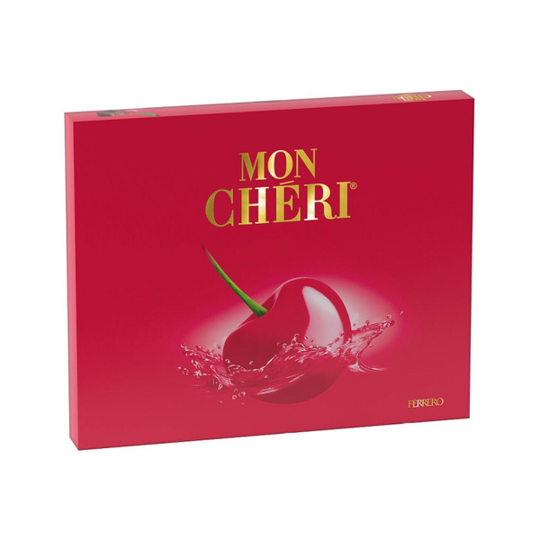 Конфеты FERRERO Mon Cheri из темного шоколада с цельной вишней и ...
