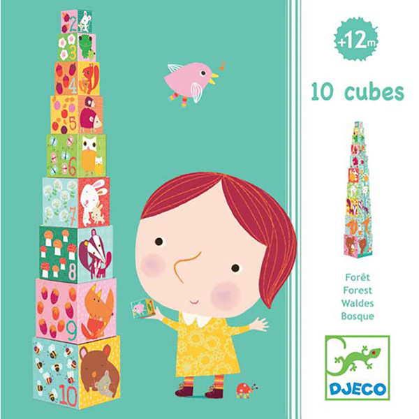 Кубики-пирамида Djeco Лес - купить с доставкой по выгодным ценам в ...