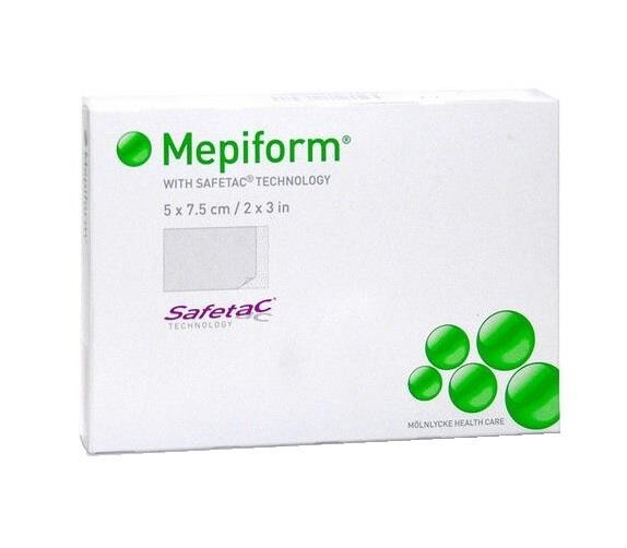 Пластырь Мепиформ (Mepiform) силиконовый от рубцов и шрамов 5х7.5см ...
