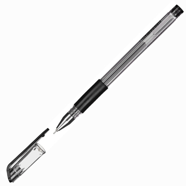 Ручка гелевая неавтоматическая Attache Gelios-030 черный, игольч.0,5мм ...