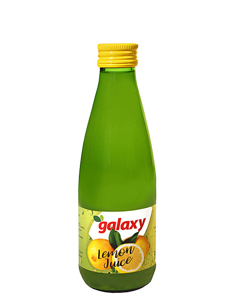 Лимонный сок Galaxy 100%, стеклянная бутылка, 250 мл - купить с ...