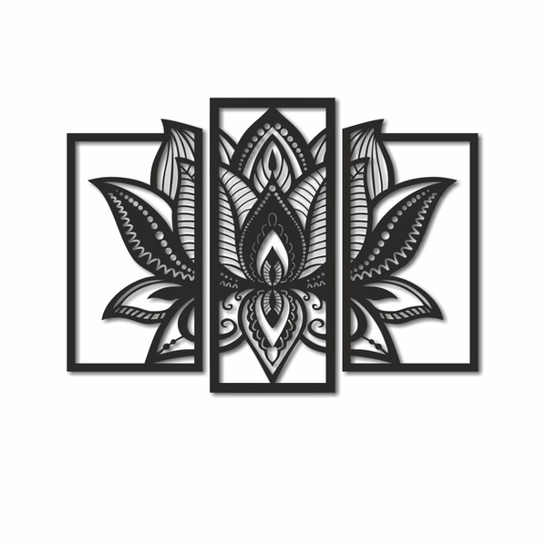 Панно Фьюжн Лотос черный lotos/black - купить по выгодным ценам в ...