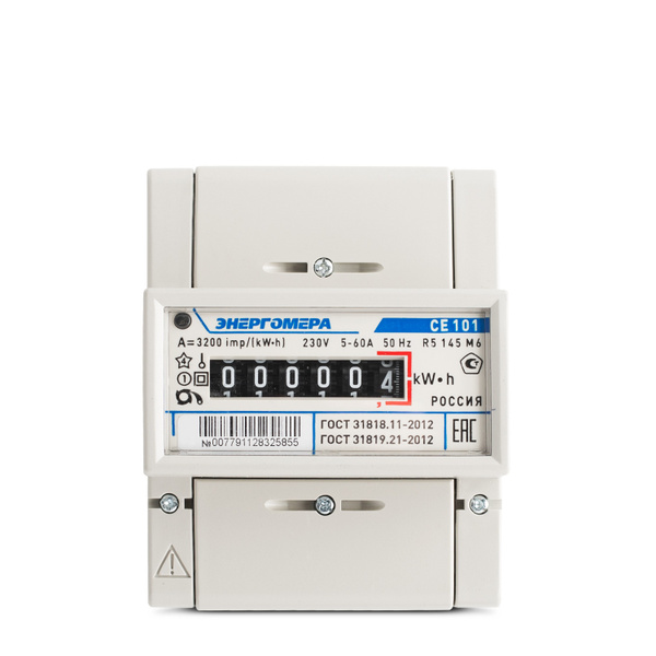 Счетчик электроэнергии Энергомера Счетчик CE 101 R5 145 М6 1ф 5-60А 1 ...