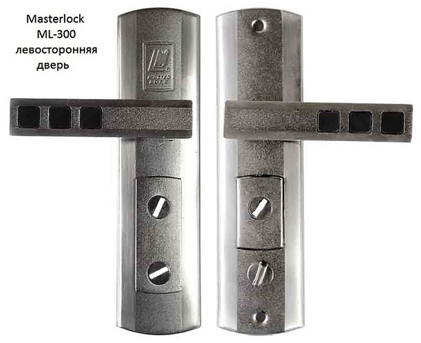 Ручки на планке Master Lock Quatro ML-300 No-Key L (ЛЕВАЯ) - купить по ...