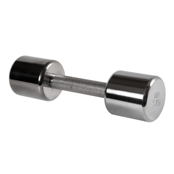 Гантели Mb Barbell MB-FitM-5, 1 шт. по 5 кг, серебристый - купить по ...