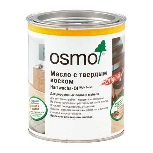 Масло-воск OSMO/ОСМО 3062 Масло матовое 0,75л. купить на OZON по низкой ...