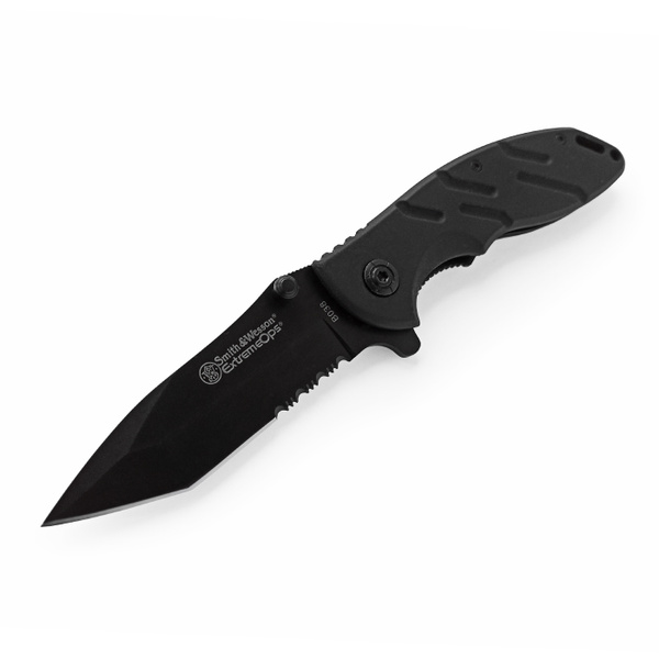 Нож складной полуавтоматический Boker S&W B038 черный - купить с ...