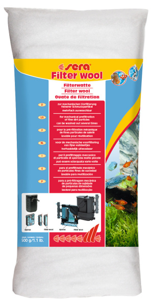Sera filter wool 500г- фильтрующая вата-синтепон для предварительной ...
