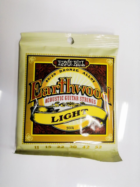 Струны для акустической гитары Ernie Ball 2004 Earthwood 80/20 Bronze ...