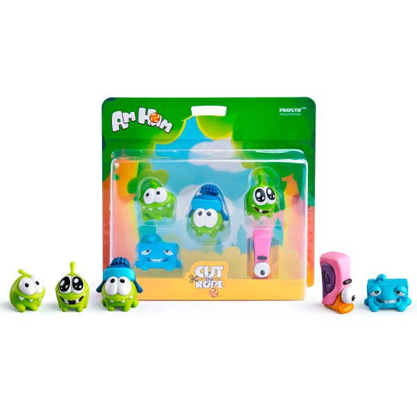 PROSTO Toys Cut the Rope, Om Nom, Ам Ням, 201406, Набор 5 шт. - купить ...