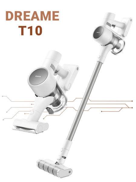 Беспроводной пылесос Dreame T10 Cordless Vacuum Cleaner. Вертикальный ...