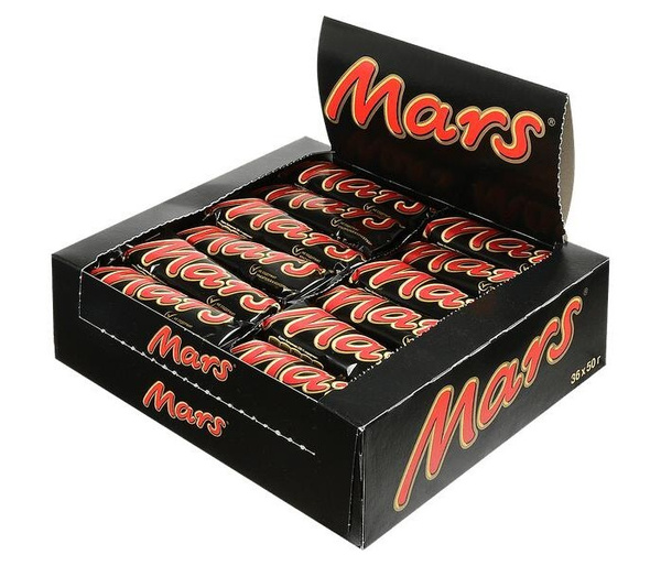 Батончик шоколадный Mars, 50гр