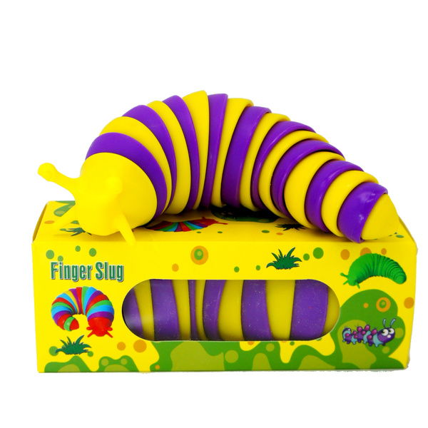 Игрушка антистресс Слизень Finger Slug / Сенсорный антистресс для рук ...