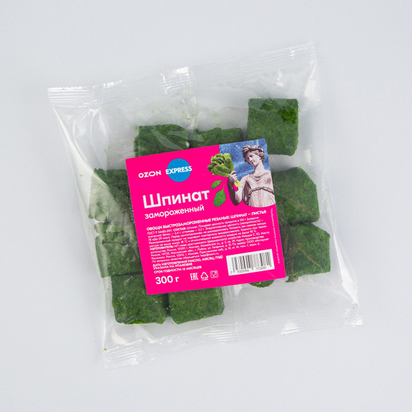 Шпинат Ozon fresh, замороженный, 300 г - купить с доставкой по выгодным ...
