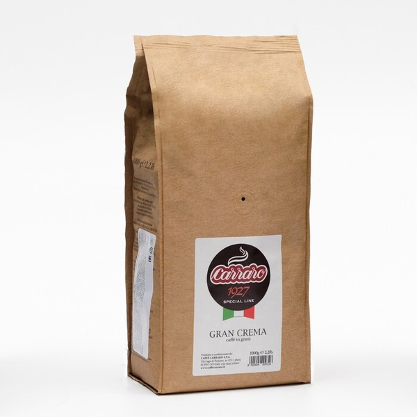 Кофе в зёрнах CARRARO Gran Crema, 1 кг - купить с доставкой по выгодным ...
