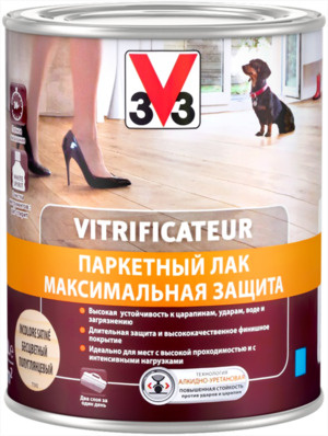 Лак строительный V33, основа Уретано-алкидная, работы Внутренние ...