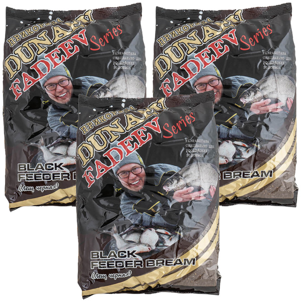 Прикормка натуральная рыболовная DUNAEV-FADEEV Feeder Bream Black ...
