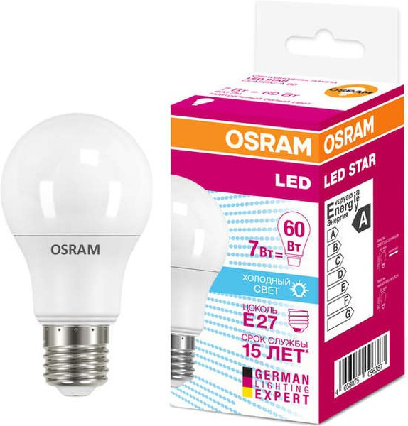 Лампочка OSRAM E27 - купить в интернет магазине OZON (1282843481)