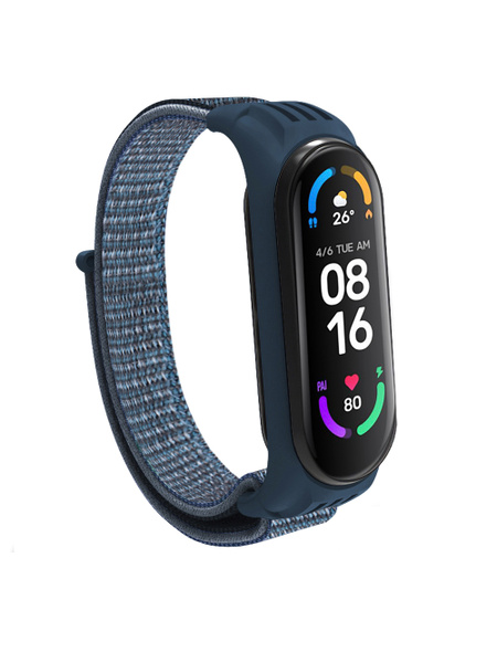 Ремешок для Xiaomi Mi Band 3 / 4 / 5 / 6 / 7 тканевый спортивный для ...