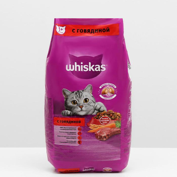 Корм для котят Whiskas (Вискас) 75г курица рагу купить с доставкой на дом в инте