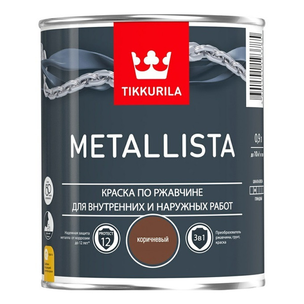Краска Tikkurila METALLISTA - купить в интернет-магазине OZON по ...