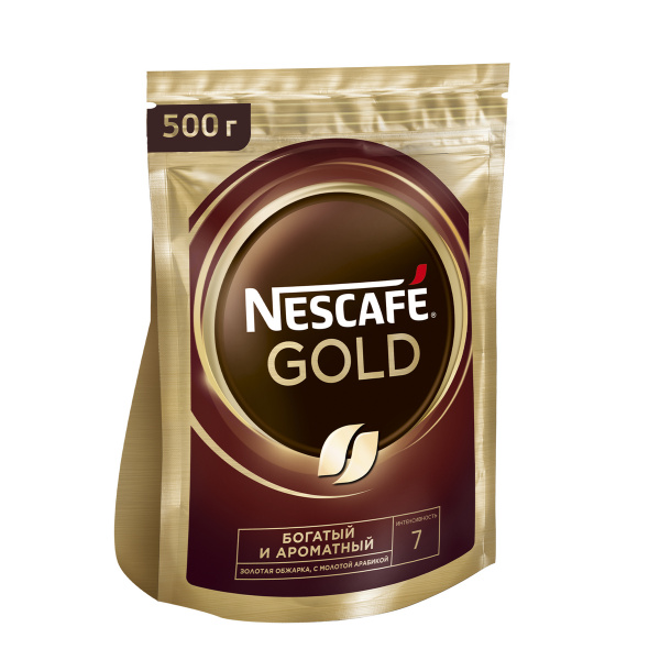 Кофе растворимый НЕСКАФЕ Голд 500 г., NESCAFE Gold, с добавлением ...
