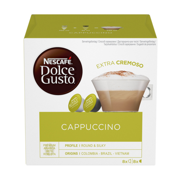 Кофе капсульный Nescafe Dolce Gusto Cappuccino, для системы Dolce Gusto ...