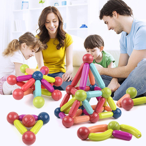 Конструктор магнитный Magnetic sticks, 36 деталей, пластиковый ...
