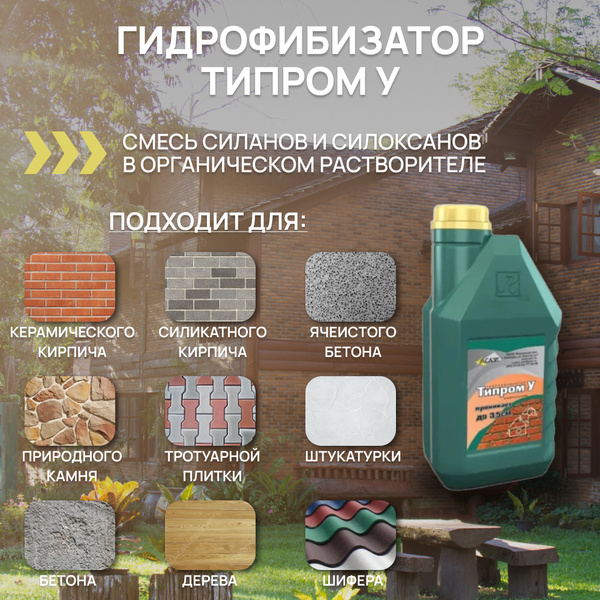 Пропитка по кирпичу Типром У, 1 л. - купить по низкой цене в интернет ...