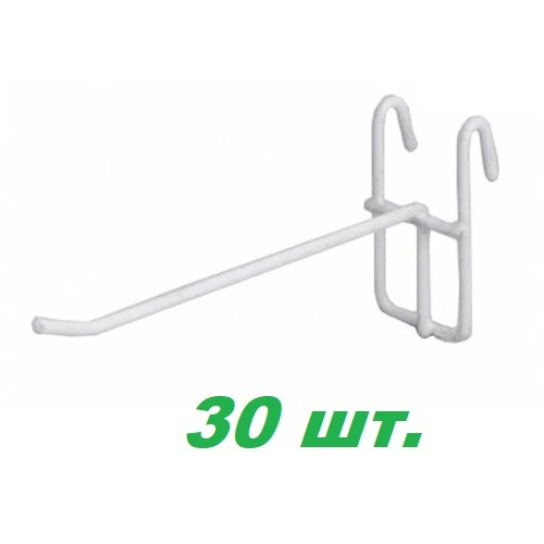 Крючок одинарный на сетку, Крючок на решетку 150 мм., толщина 3,8 мм ...