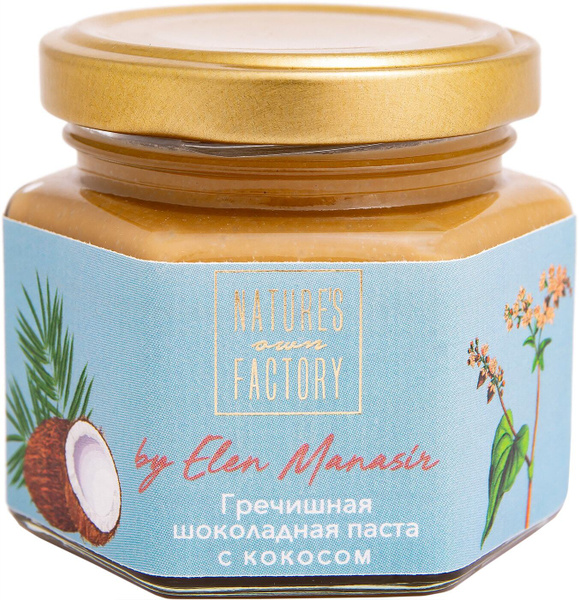 Паста гречишная шоколадная Natures Own Factory с кокосом 120г 1 шт ...
