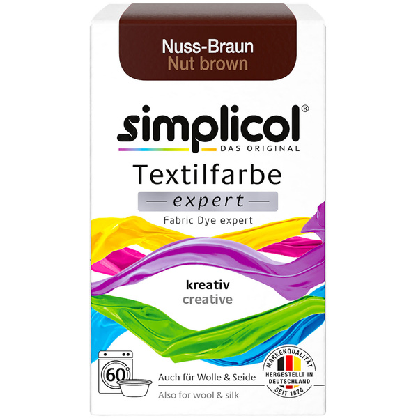 Simplicol Expert, КОРИЧНЕВАЯ, краска для одежды, джинсов, текстиля ...