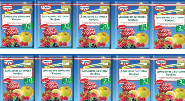 Желфикс Dr.Oetker домашние заготовки 3:1 25г 10 шт - купить с доставкой ...