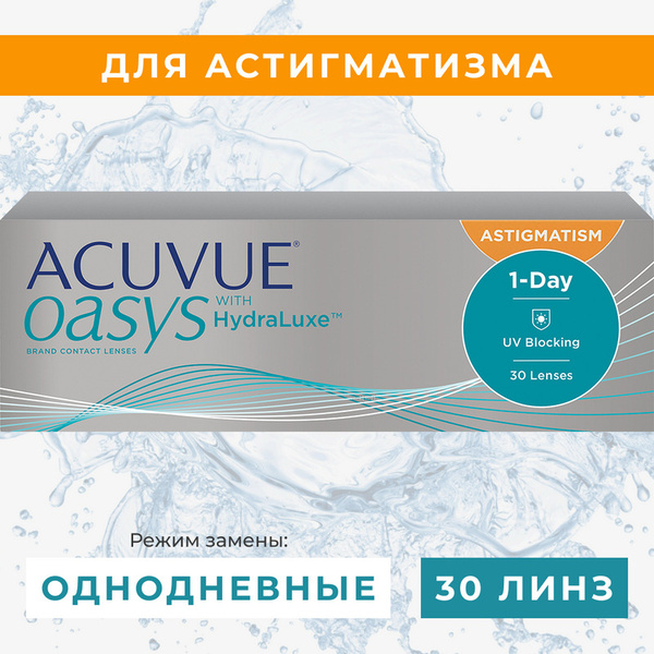 Астигматические линзы Acuvue Oasys 1-Day for Astigmatism with HydraLuxe ...