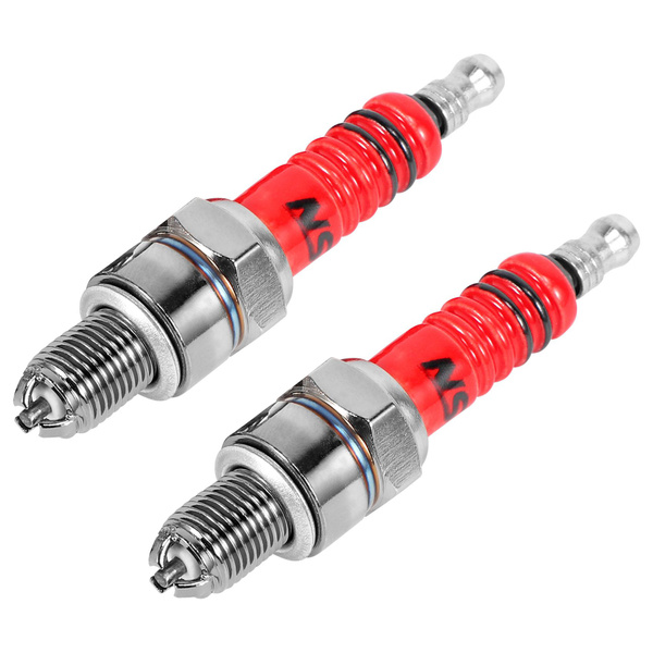 Набор из 2 гоночных свечей зажигания с 3 электродами A7tc для 50cc ...
