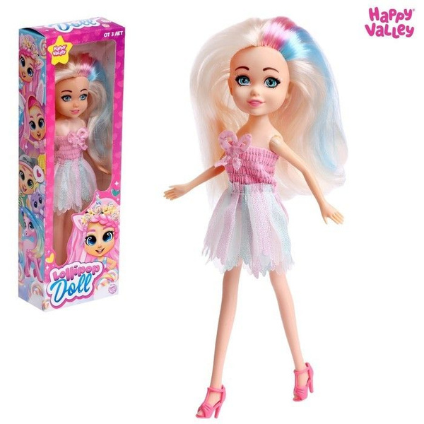 Кукла Lollipop doll цветные волосы, разноцветный, 1 шт. - купить с ...