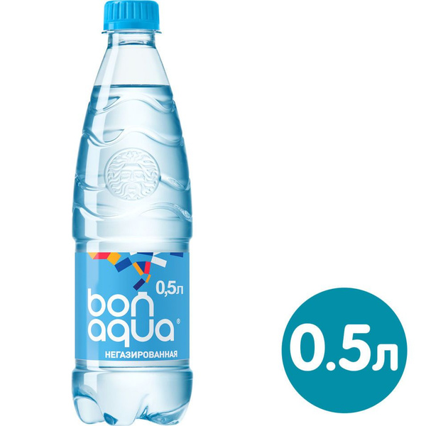 BonAqua Вода Минеральная Негазированная 500мл. 24шт - купить с ...