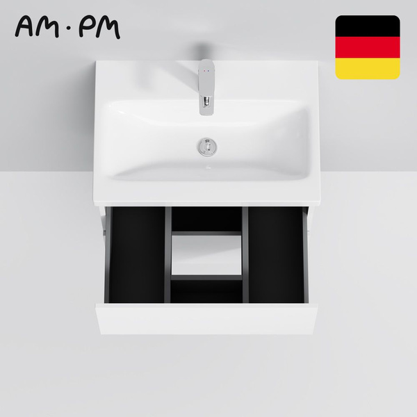 Раковина для ванной AM.PM Gem 60 см, встраиваемая, белый глянец купить ...