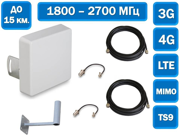 Комплект для усиления сигнала сотовой связи и интернета 3G/4G LTE ...