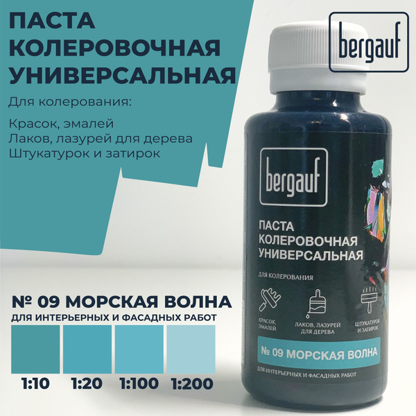 Паста колеровочная универсальная морская волна, 0,1 л. (Колер для ...
