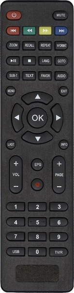 ТВ-тюнер SURBO Пульт DVB-T2 D-color DC1302HD, черный купить по выгодной ...