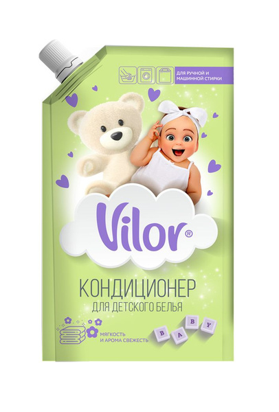 Кондиционер для белья VILOR , детский, 1000 мл - купить с доставкой по ...