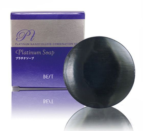 Мыло-антиоксидант японское с платиной и турмалином BiEST Platinum Soap ...