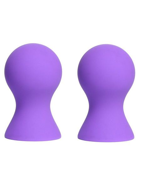 Вакуумные помпы для стимуляции сосков "PUMPS NIPPLE SUCKERS PURPLE" 2шт ...