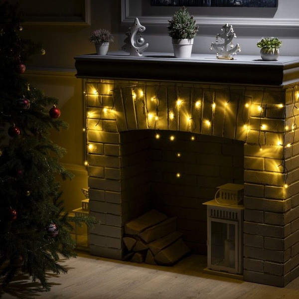 Гирлянда Luazon Lighting "Бахрома" 1.8х0.5 метров, IP20, 48 LED ...