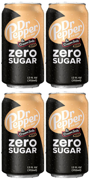 Газированный напиток Dr Pepper Cream Soda Zero Sugar "Крем Сода Без ...