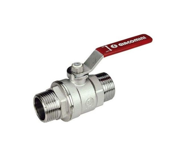 Кран шаровой Giacomini, 1/2", НР/НР, ручка-рычаг - купить по низкой ...
